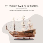 T149 St. Espirit Tall Ship Model 